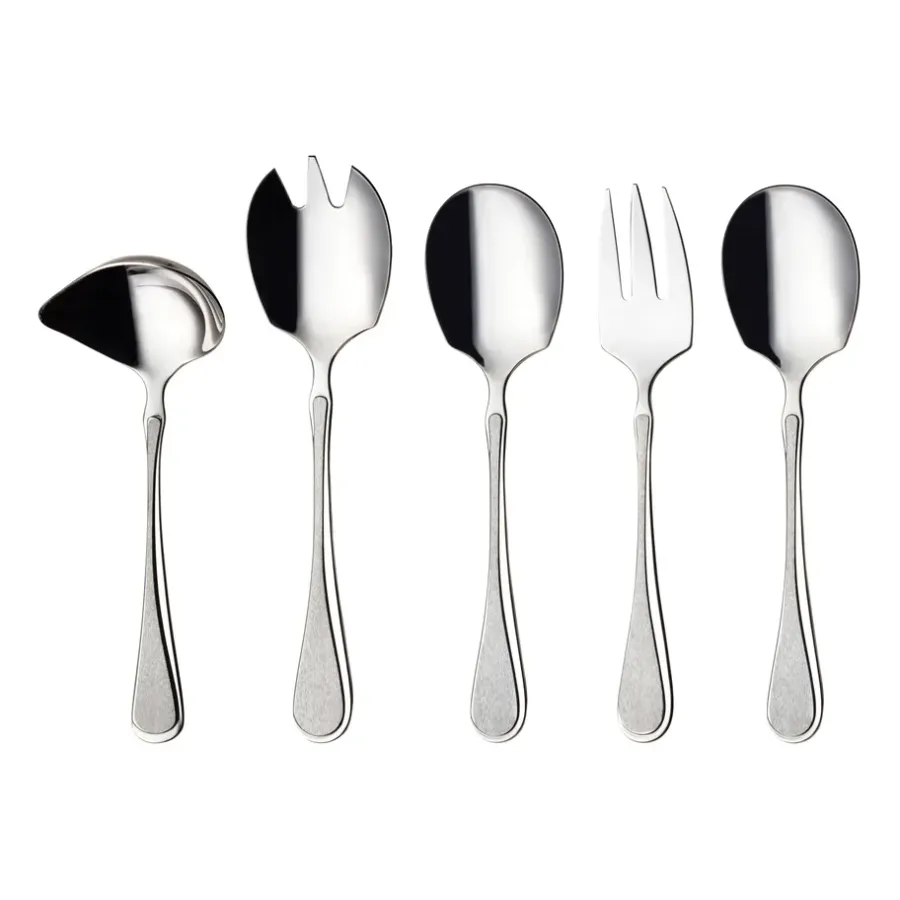 Serveringsbestick-Hardanger Bestikk Carina serveringsset 5 delar, Rostfritt stål