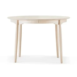 Carl matbord delbart Ø115 cm, Björk ljus mattlack^Stolab