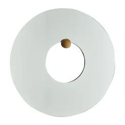 Runda Speglar-AYTM Castellum väggspegel Ø80 cm, Clear-oiled oak