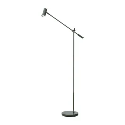 Cato golvlampa 134 cm, Blank skogsgrön-mattsvart^Belid Discount