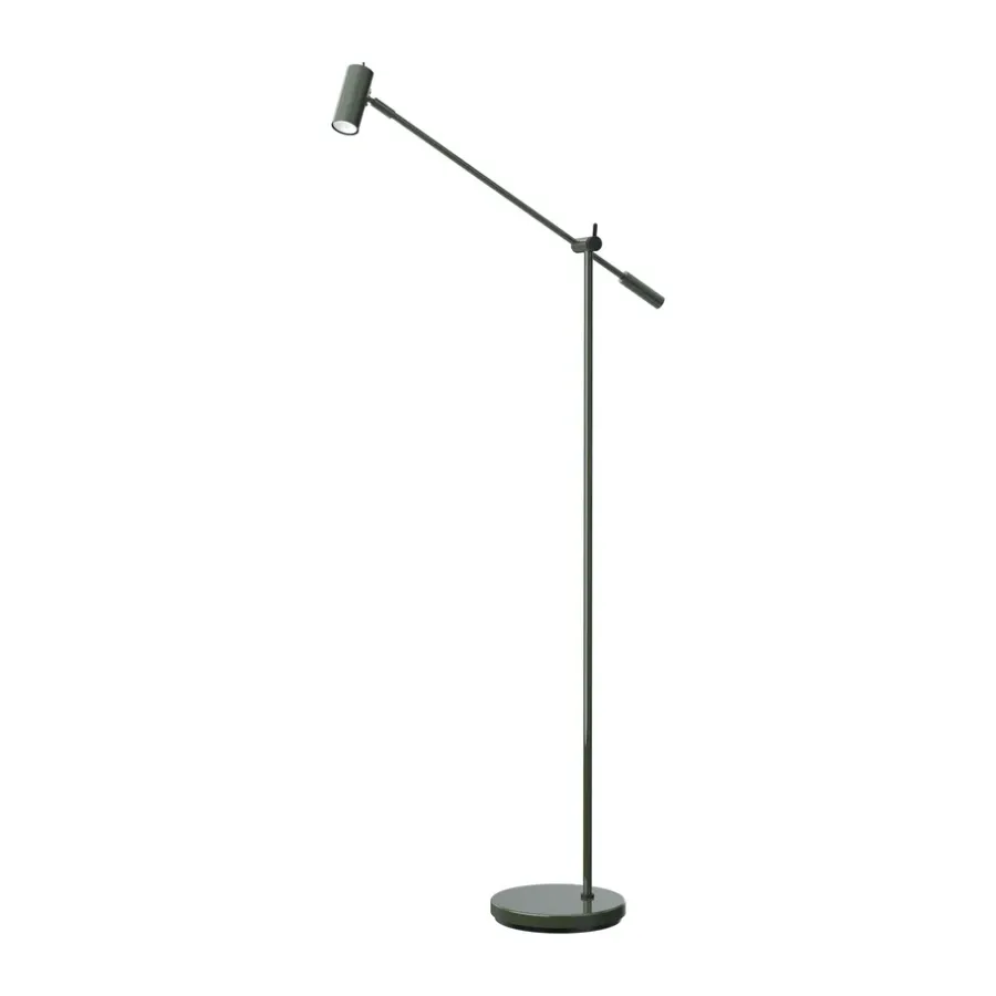 Cato golvlampa 134 cm, Blank skogsgrön-mattsvart^Belid Discount