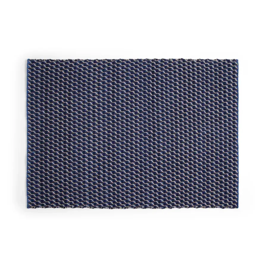 Channel matta, Blå-vit 170x240 cm^HAY Discount