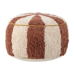 Charoline sittpuff Ø44 cm, Brun-vit^Bloomingville Outlet
