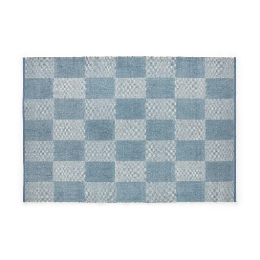 Check matta S, Light blue 140x200 cm^HAY Clearance