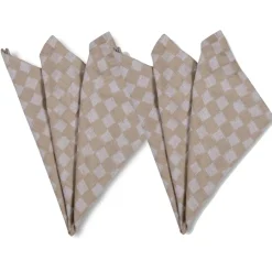 Checki tygservett 2-pack, Beige^Byon Hot