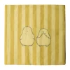 Servetter-DBKD Chubby chicken stripe pappersservett 20-pack, Creme, 33x33 cm