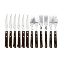 Churrasco Biffbestick 12 delar, Brun-blank^Tramontina Clearance