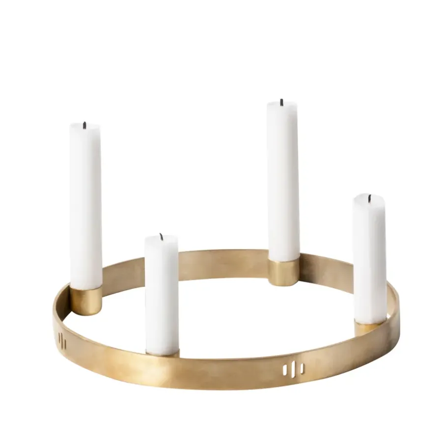 Circle mässing ljusstake, liten^Ferm Living Best