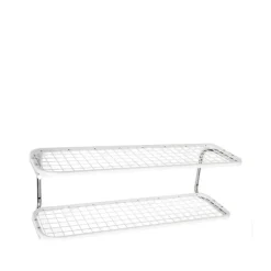 Skohyllor|Skohyllor-Essem Design Classic 650 skohylla, vit/krom, 2 plan, 110 cm