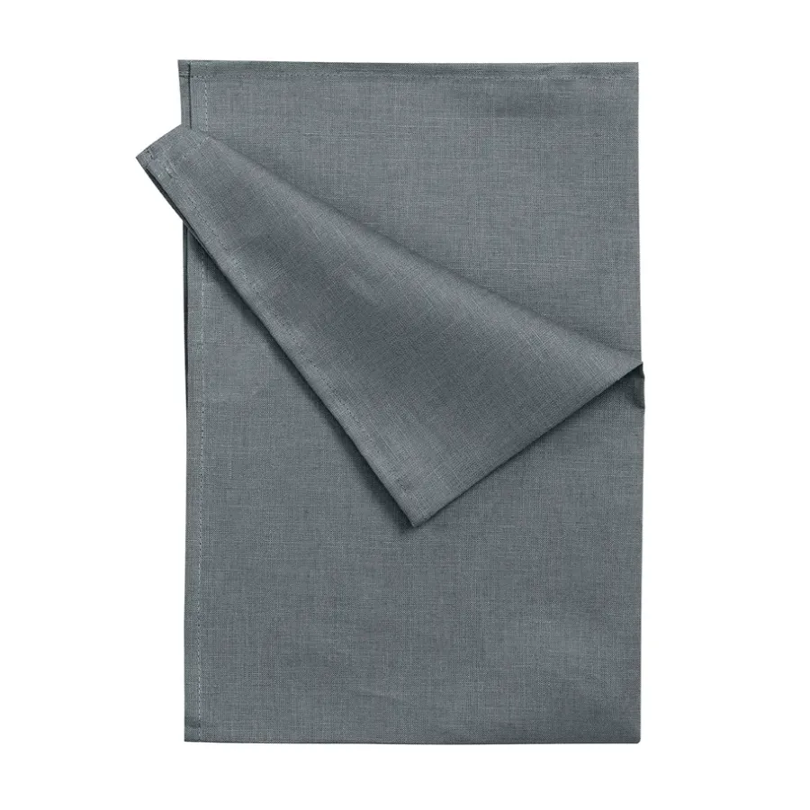 Clean kökshandduk i linne 47x70 cm 2-pack, smokey blue^Scandi Living Online