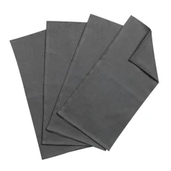Clean linneservetter 45x45 cm 4-pack, charcoal^Scandi Living Hot