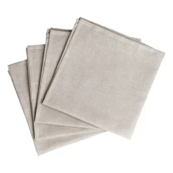 Clean linneservetter 45x45 cm 4-pack, Greige^Scandi Living