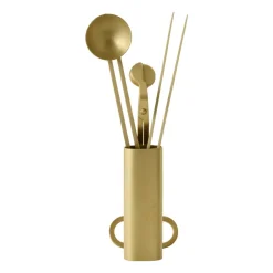 Tillbehör Ljusstakar & Ljuslyktor-Audo Copenhagen Clip care kit ljus 4 delar, Mässing