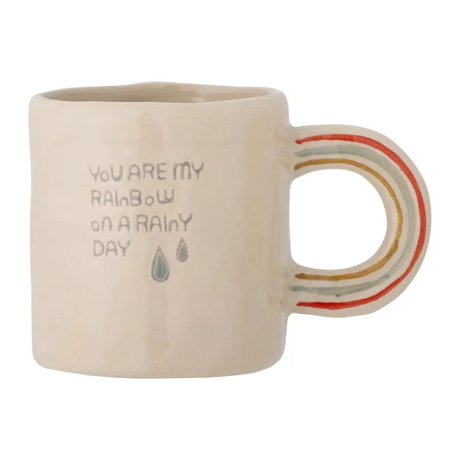 Barnmuggar|Barnserviser-Bloomingville Cloudy kopp 18,5 cl, Natur