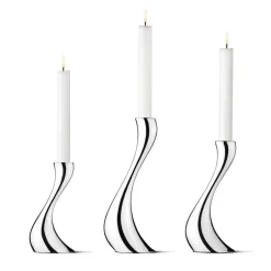 Ljusstakar-Georg Jensen Cobra ljusstake 3-pack, rostfritt stål