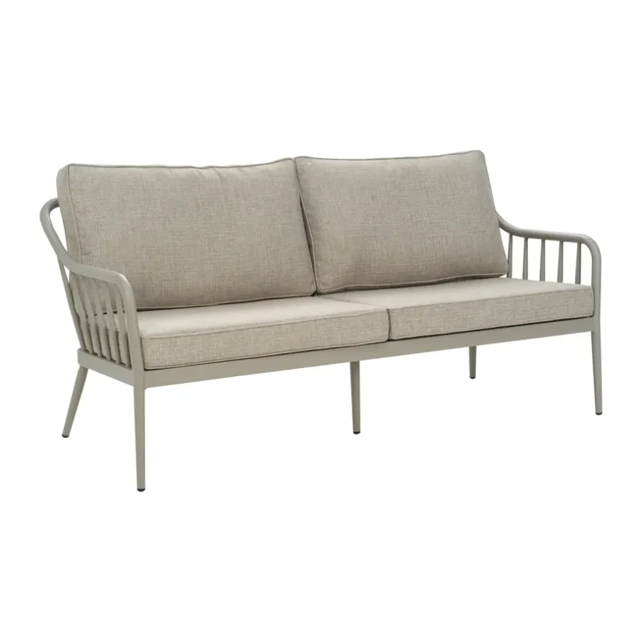 Coleville soffa, Khaki-burlap beige, 3-sits^Brafab New