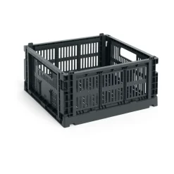 Colour Crate M Square 29,5x29,5 cm, Charcoal^HAY Outlet