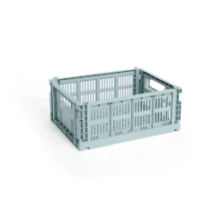 Förvaringskorgar-HAY Colour Crate M 26,5x34,5 cm, Dusty blue