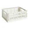 Förvaringskorgar-HAY Colour Crate M 26,5x34,5 cm, Off-white