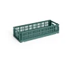 Colour Crate Mini Oblong 13x34,5 cm, Dark green^HAY Hot