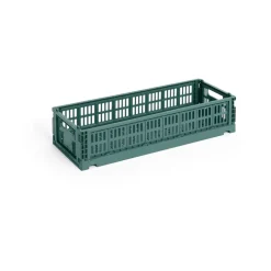 Colour Crate Mini Oblong 13x34,5 cm, Dark green^HAY Hot
