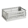 Förvaringskorgar-HAY Colour Crate S 17x26,5 cm, Light grey