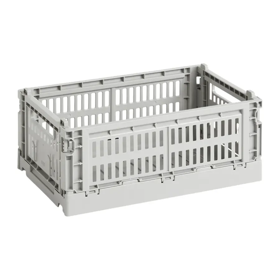 Förvaringskorgar-HAY Colour Crate S 17x26,5 cm, Light grey