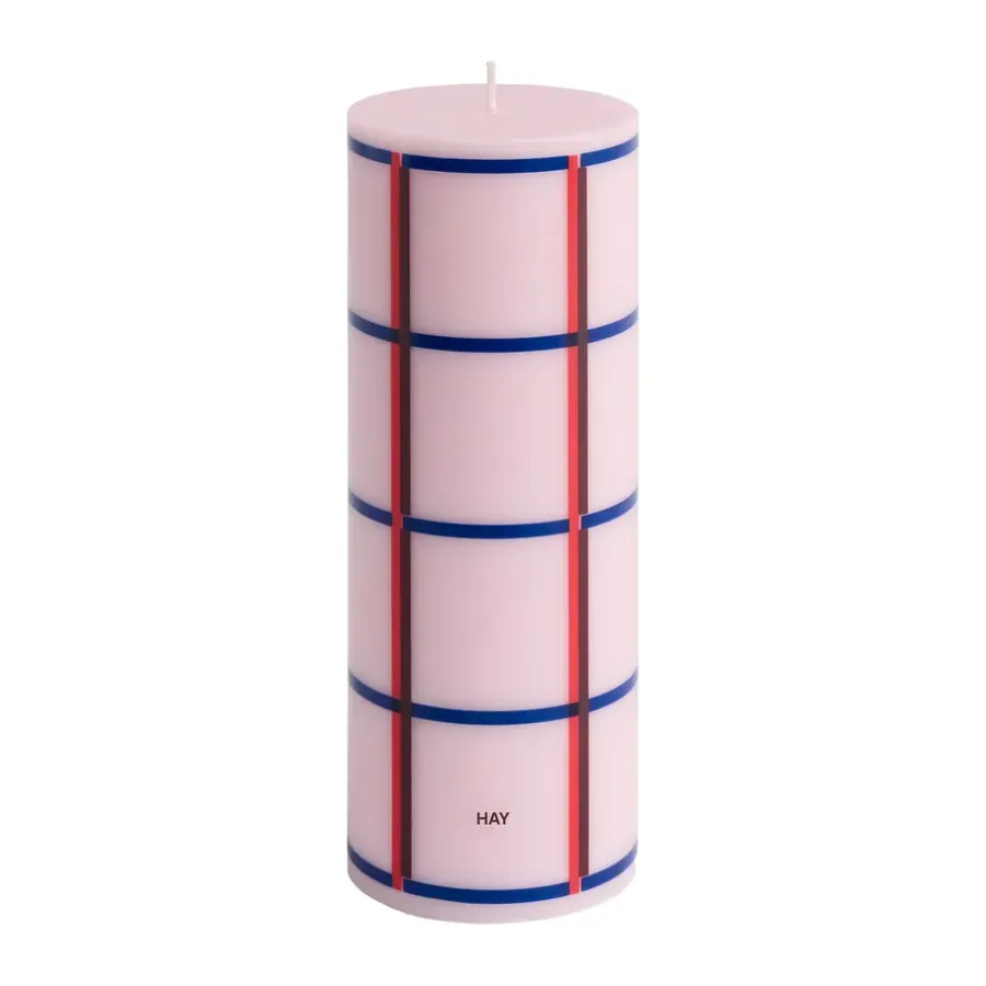 Column Candle blockljus medium 20 cm, Light pink-red-bordeaux-dark blue^HAY Sale