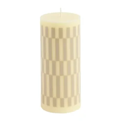 Column Candle blockljus small 15 cm, Cream-sand^HAY New