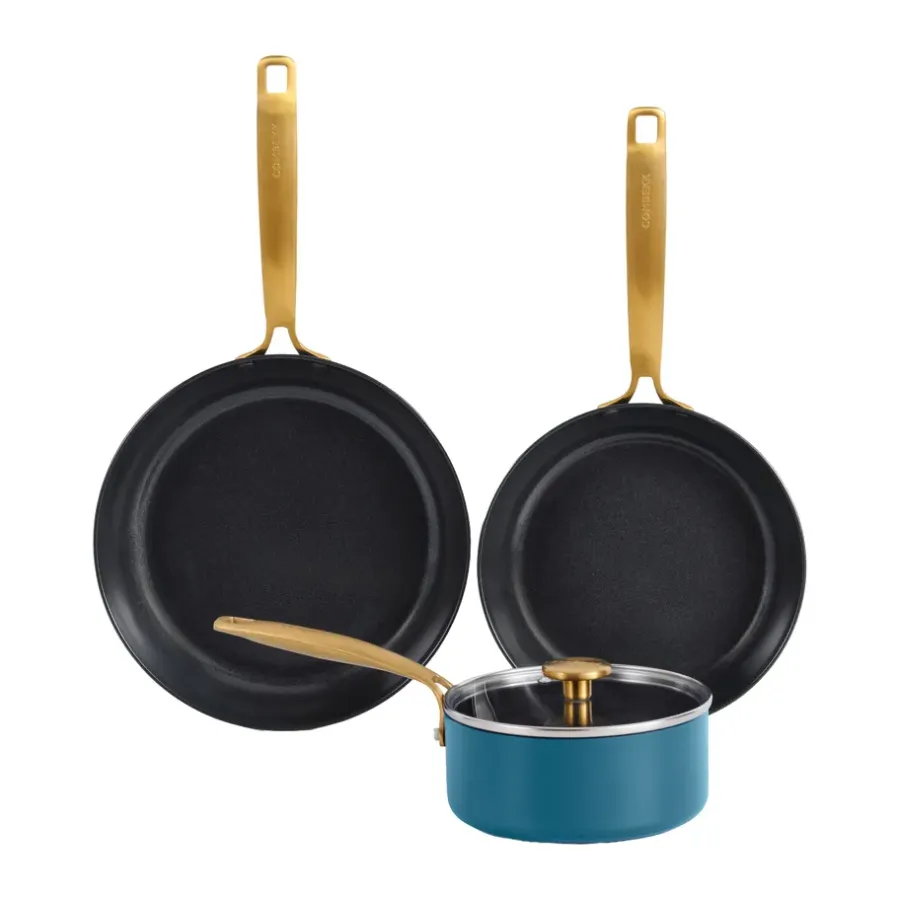 Element gryt- och stekpanneset 4-delar, Ocean Blue^Combekk