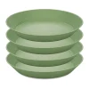 Plasttallrikar-Koziol Connect djup tallrik Ø24 cm 4-pack, Nature leaf green