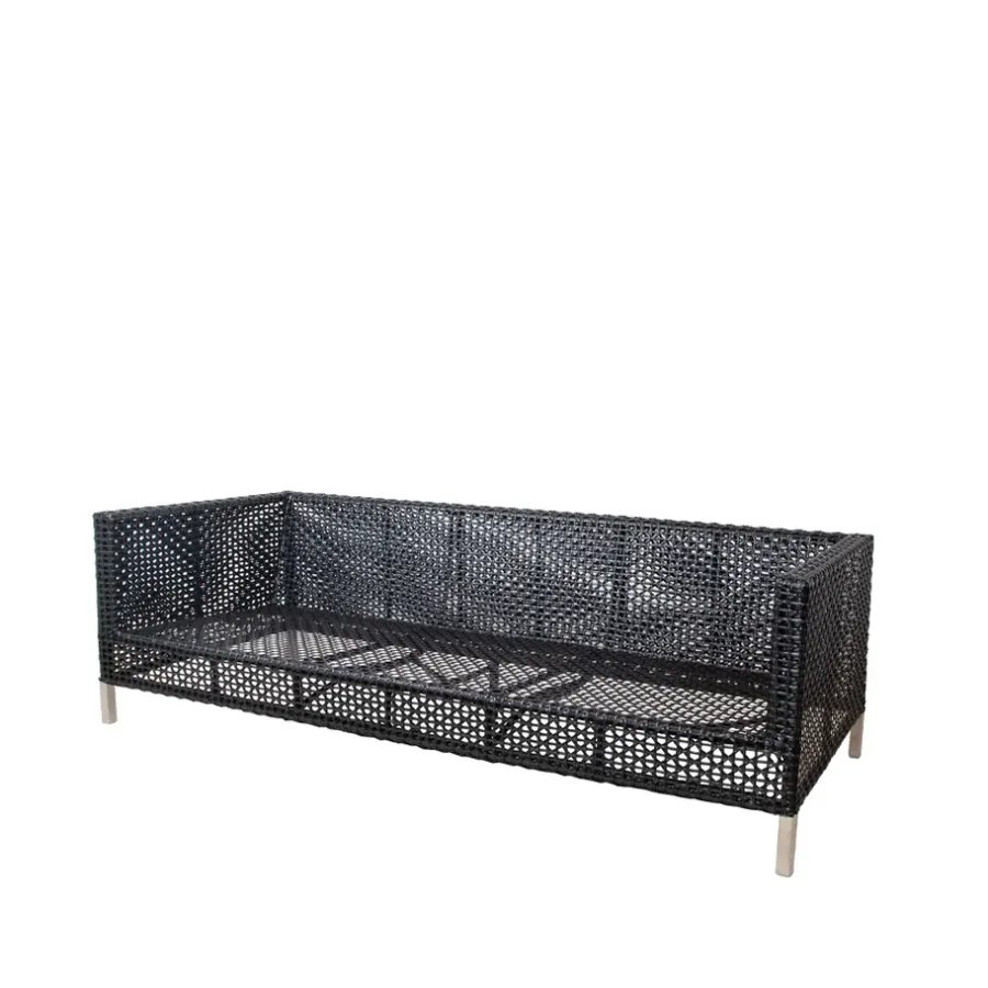 Connect soffa 3-sits, Anthracite^Cane-line Online