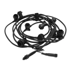 Connecta ljusslinga E27 7,35 m, Svart^Star Trading Discount