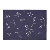 Väggdekorationer-Ferm Living Constellation textilkarta, Dark blue, 70x100 cm