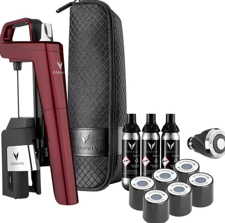 Vin- & Bartillbehör-Coravin Timeless Six Vinsystem, Burgundy