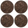 Glasunderlägg-Formgatan Cork glasunderlägg 4-pack, Smoked