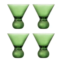 Cocktailglas-Bloomingville Corliss cocktail glas 4-pack, Grön