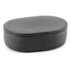 Cose förvaringsburk oval med lock S 3,3x10,2 cm, Dark Grey^Serax Online