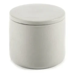 Förvaringsburkar-Serax Cose förvaringsburk rund med lock S låg Ø7 cm, Beige