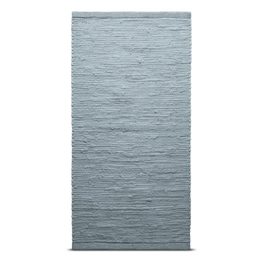 Gångmattor|Bomulls- & Trasmattor-Rug Solid Cotton matta 75x200 cm, light grey (ljusgrå)