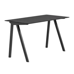Skrivbord-HAY CPH90 2.0 skrivbord 65x130 cm, Black linoleum-lacquered oak