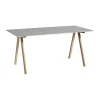 Skrivbord-HAY CPH10 2.0 skrivbord 80x160 cm, Grey linoleum-lacquered oak