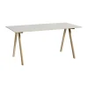 Skrivbord-HAY CPH10 2.0 skrivbord 80x160 cm, Off white linoleum-lacq. oak