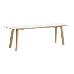 CPH215 Deux 2.0 bänk 140 cm, Pearl white-untreated beech^HAY New
