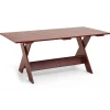 Crate Dining Table bord 180x89,5 cm lackad furu, iron red^HAY Clearance