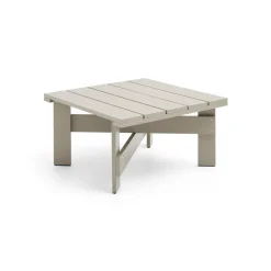 Balkongmöbler·Balkongbord & Cafébord|Balkongbord & Cafébord-HAY Crate Low table bord 75,5x75,5 cm lackad furu, London fog