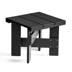 Balkongmöbler·Balkongbord & Cafébord|Balkongbord & Cafébord-HAY Crate Low Table bord 45x45x40 cm lackad furu, Black
