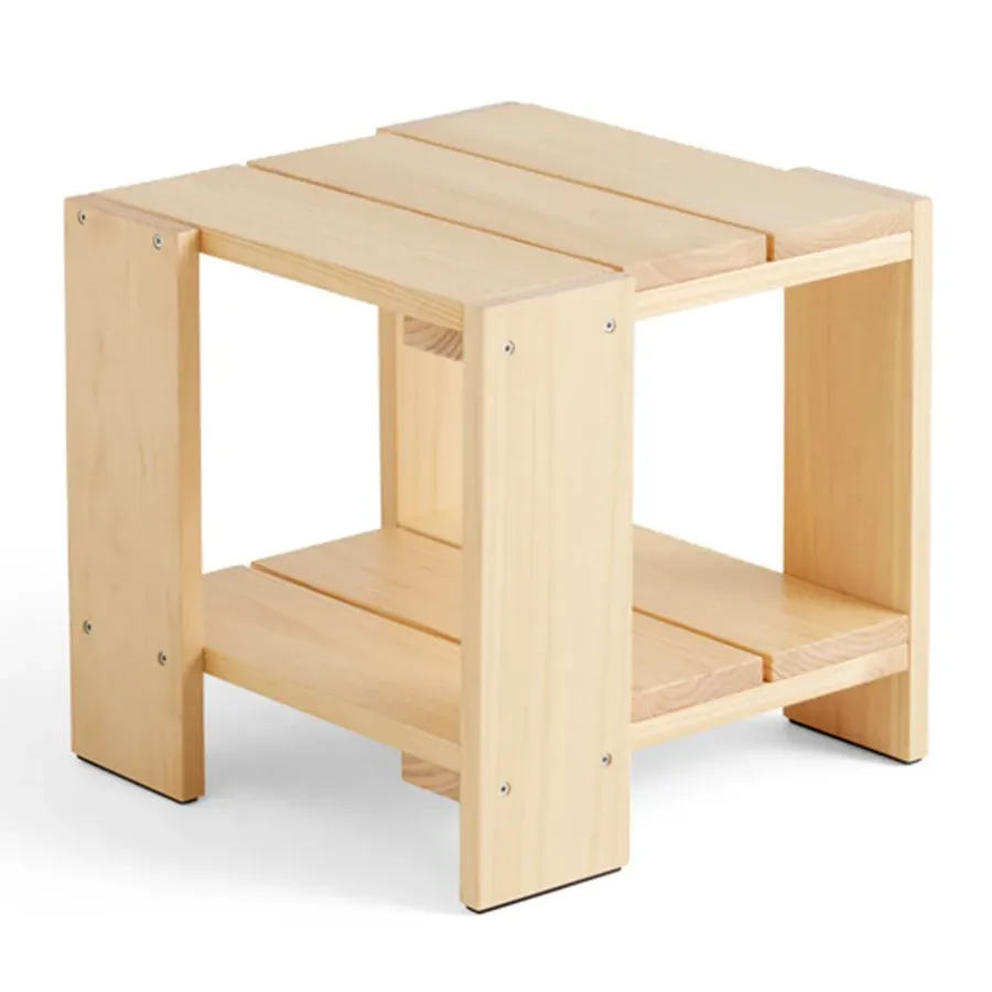 Crate Side Table bord 49,5x49,5x45 cm lackad furu, Water-based lacquered pinewood^HAY New