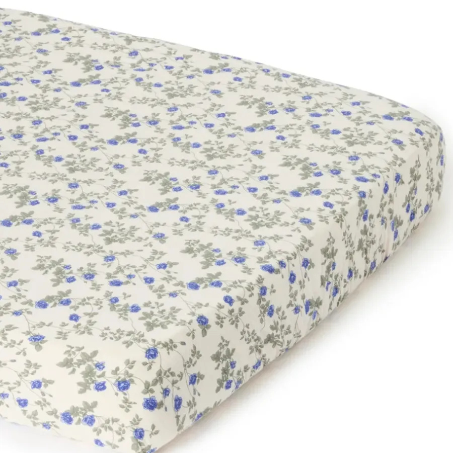 Barnsängkläder|Underlakan-Garbo&Friends Dainty Muslin dra-på-lakan, 70x140x20 cm