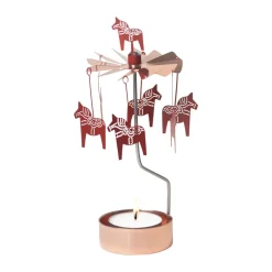 Juldekorationer & Julpynt-Pluto Design Dalahäst änglaspel, Koppar-röd